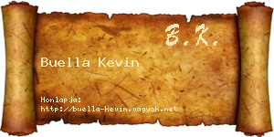 Buella Kevin névjegykártya