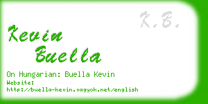 kevin buella business card